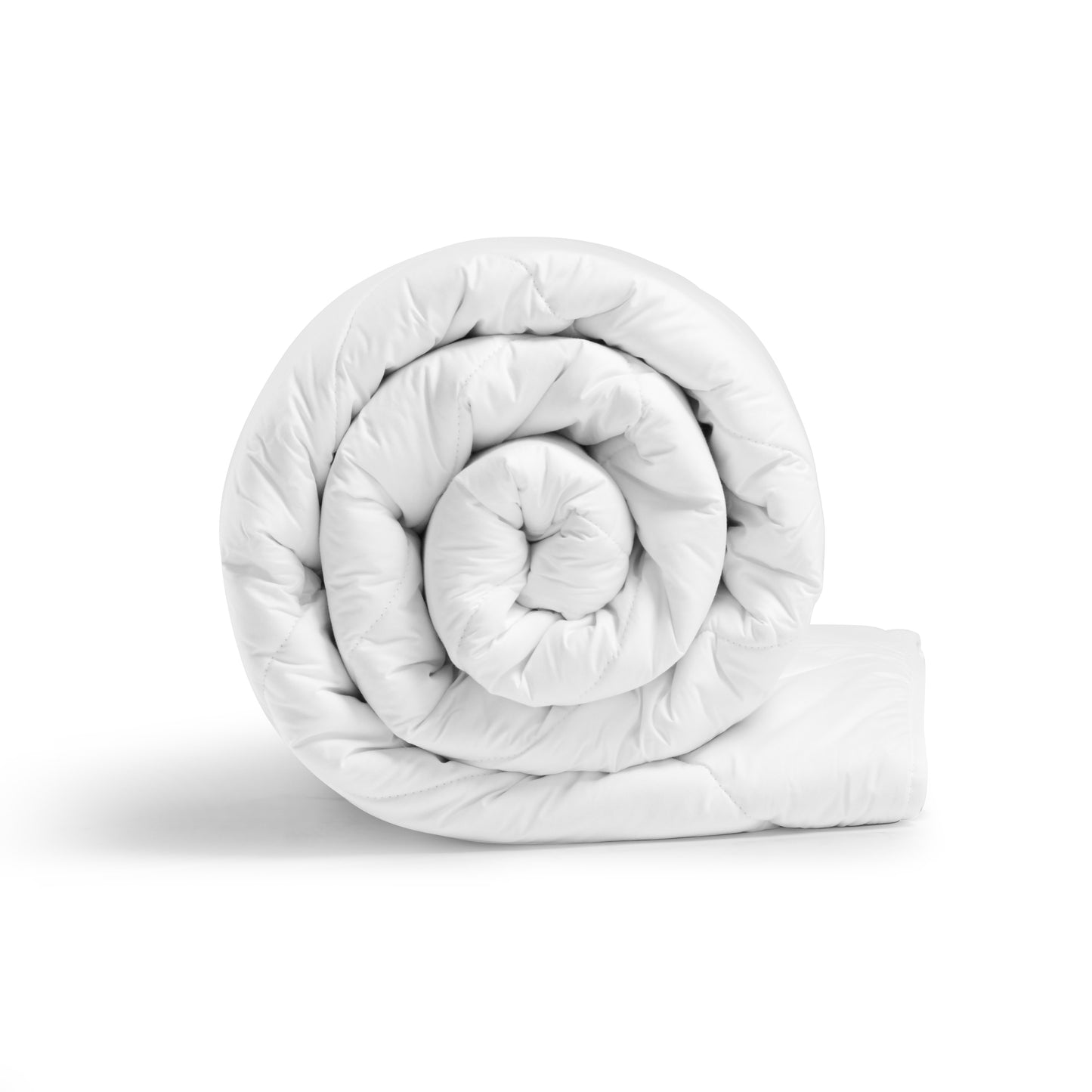 Packaged Australian wool quilt in a white and red plastic cover with the brand name visible on a label.