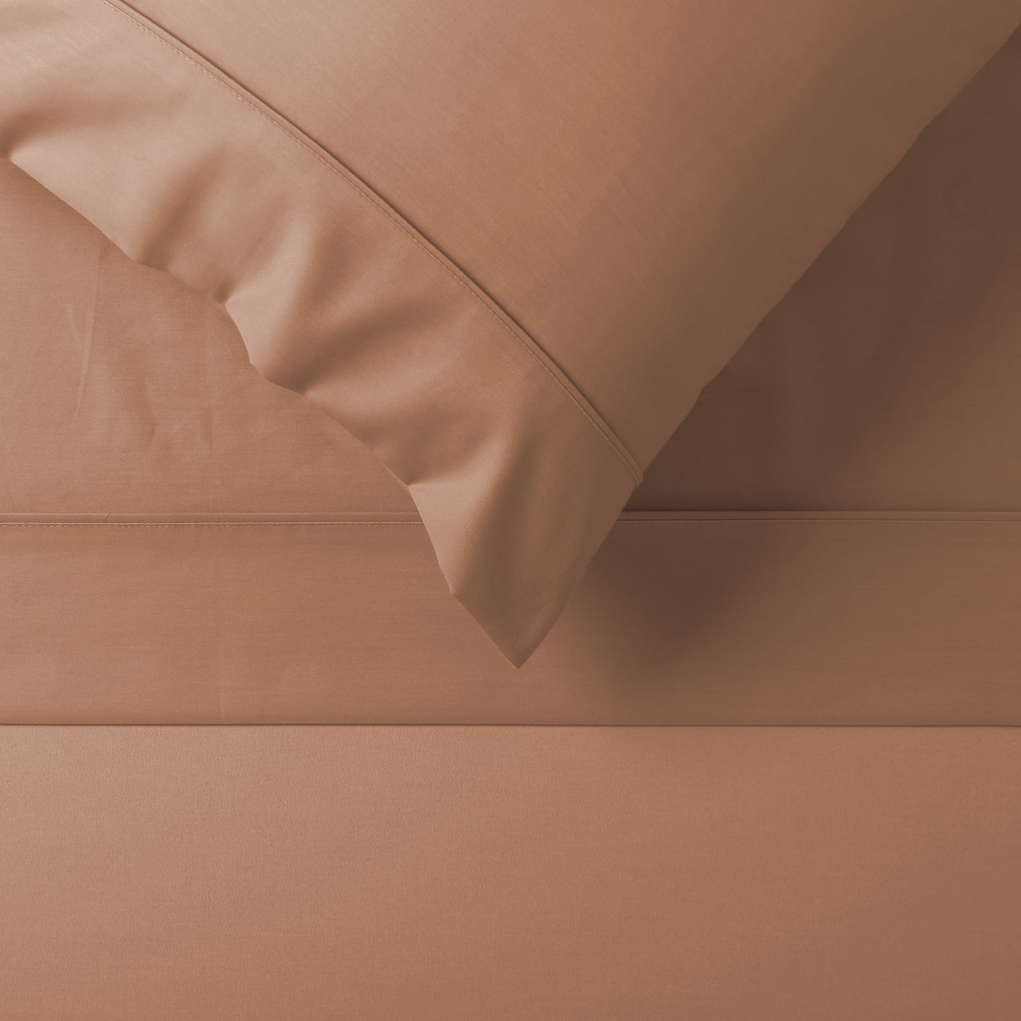 Stonewashed Cotton Sheet Set- Clay