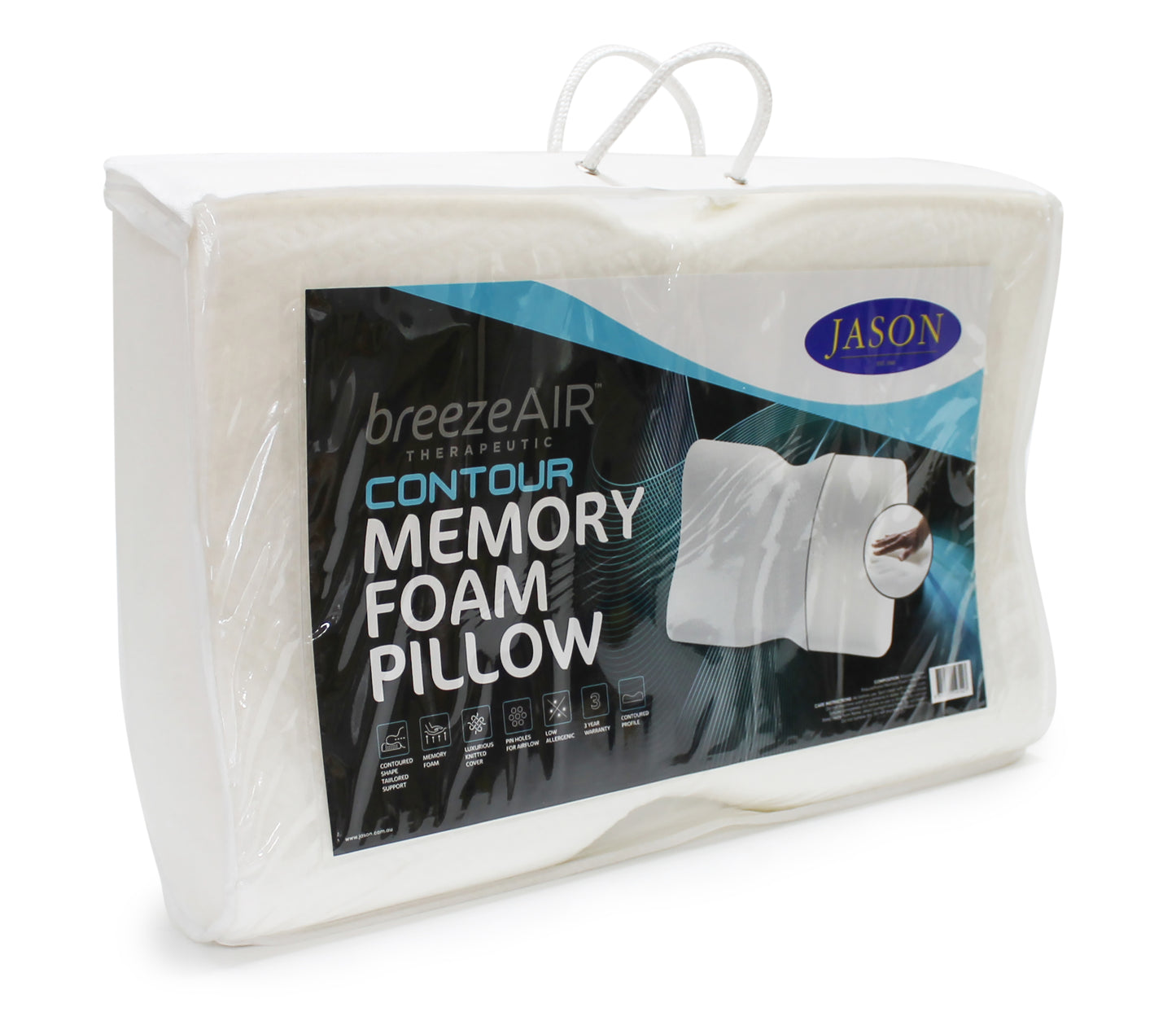 BreezeAir Memory Foam Pillow - Contour