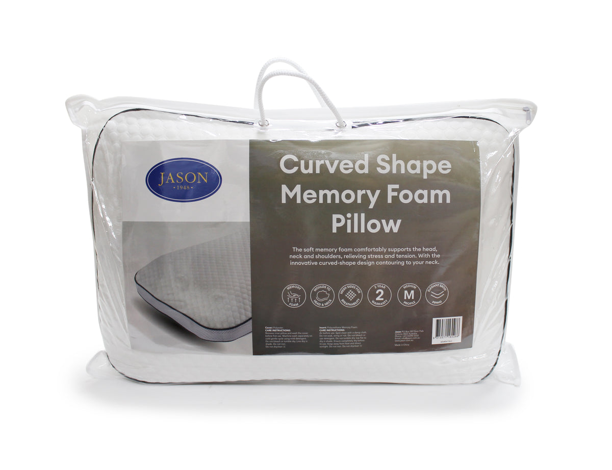 Curved Memory Foam Pillow