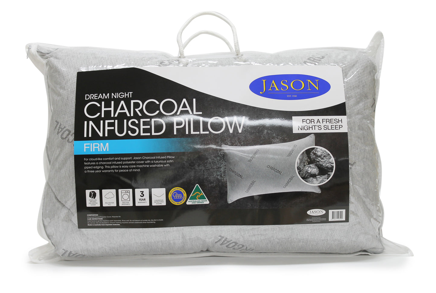 Charcoal Infused Pillow - Firm