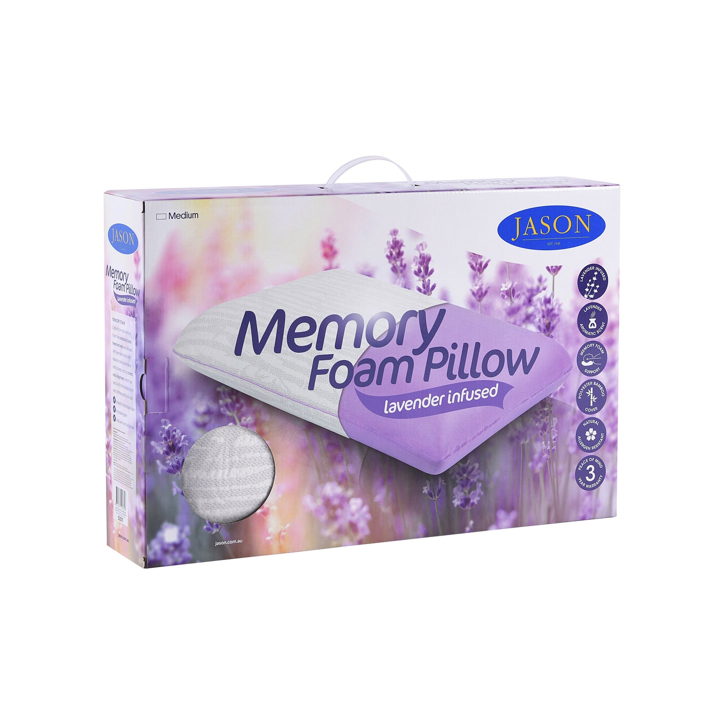 Memory Foam Scented Pillow - Lavender