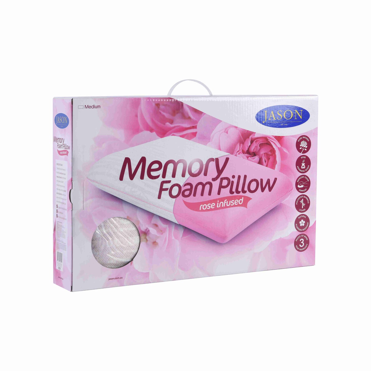 Memory Foam Scented Pillow - Rose