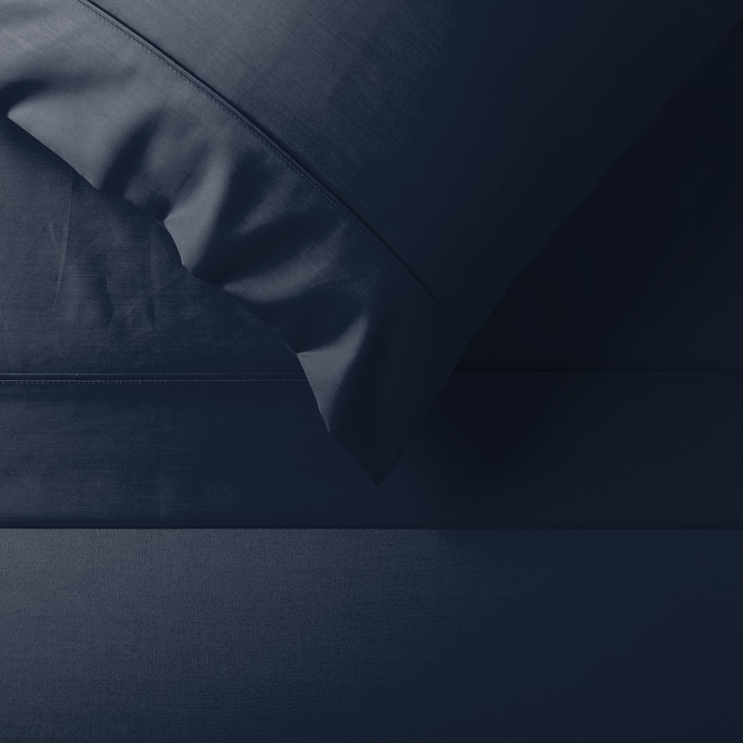 Stonewashed Cotton Sheet Set- Navy