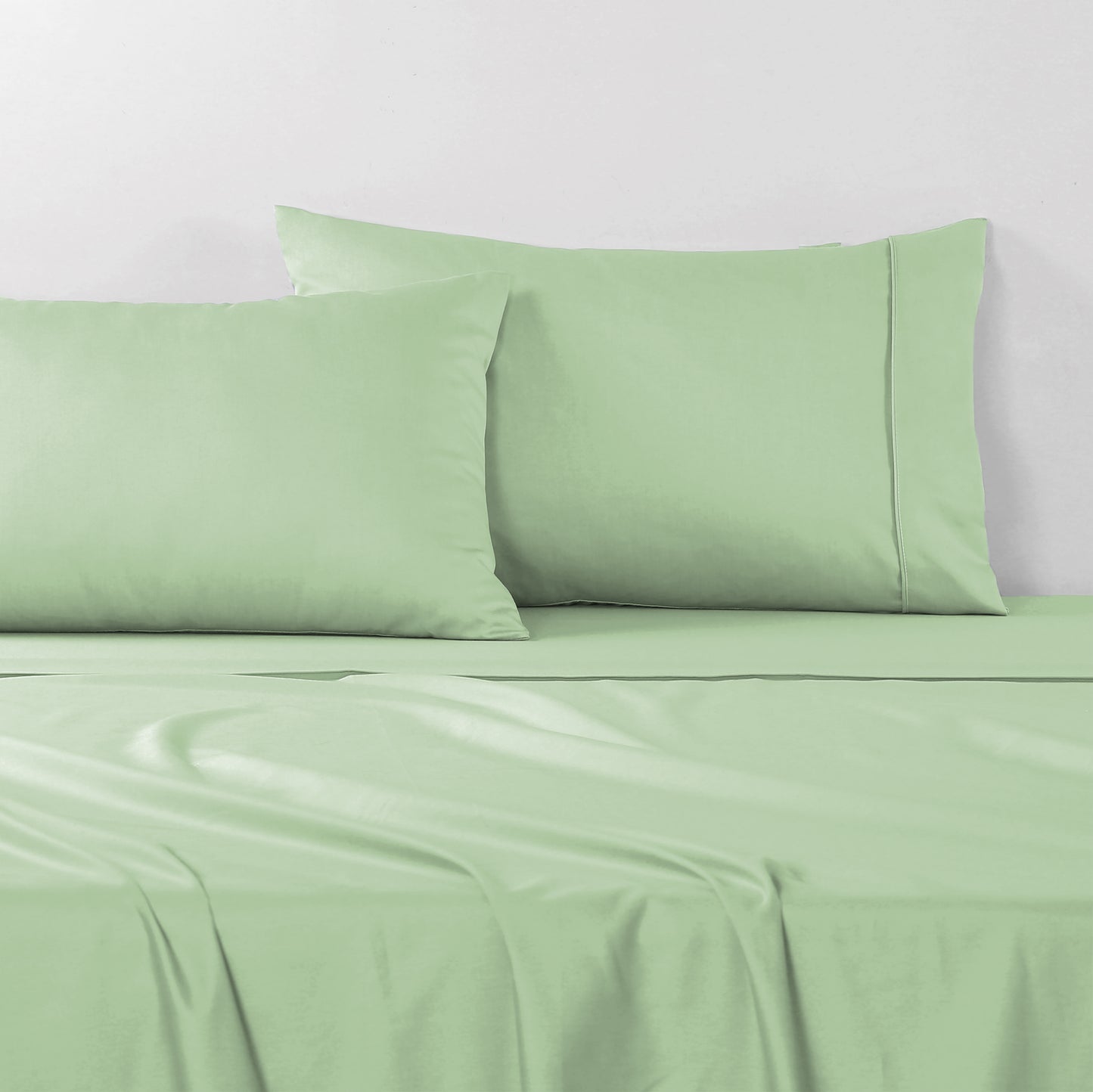 Stonewashed Cotton Sheet Set- Sage