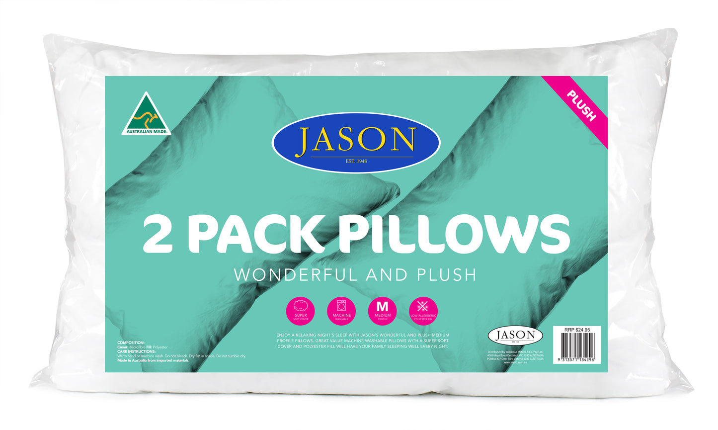 2 Pack Wonderful & Plush Pillow