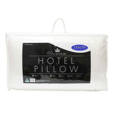 Jason premium king gusseted hotel pillow packaged
